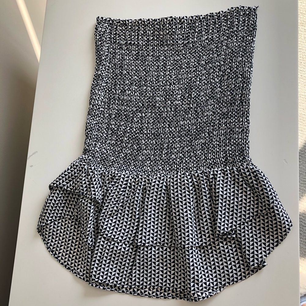 Madewell Strapless Silk Top